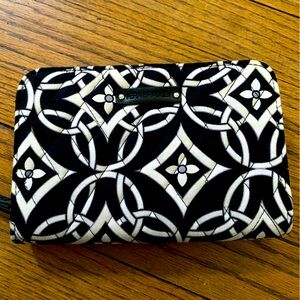 Vera Bradley Black and White Geometric Wristlet